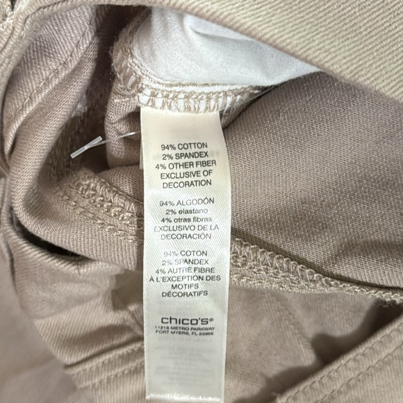 Chicos Perfect Stretch Girlfriend Slim leg Ankle 2.5 - Picture 8 of 9